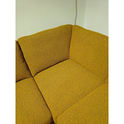 Ecksofa Enna - 2,5-Sitzer mit Ecke rechts inkl. motorischer Relaxfunktion, Stoff, Senfgelb