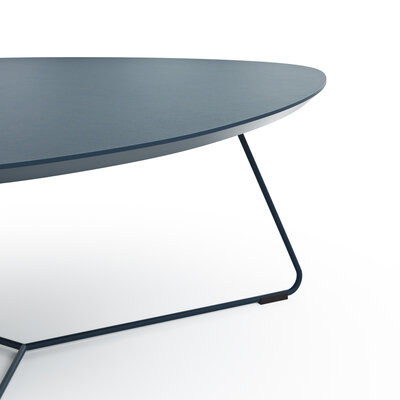 Couchtisch Fano - LBH ca. 87x78x33 cm, Fenix dunkelblau