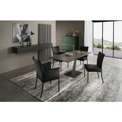 Esstisch Iseo - LB ca. 140x80 cm, ausziehbar, Keramik, Grau