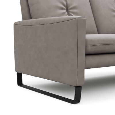 Sofa Tenero - 2-Sitzer, Stoff, Grau