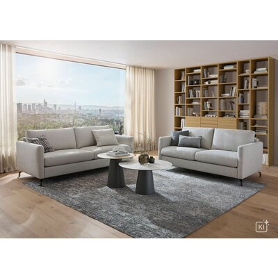 Sofa Cuneo Klassik - 3-Sitzer, Stoff, Beige