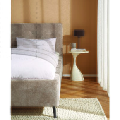 Bettgestell Coria - Liegefläche 180x200 cm, Stoff, Taupe