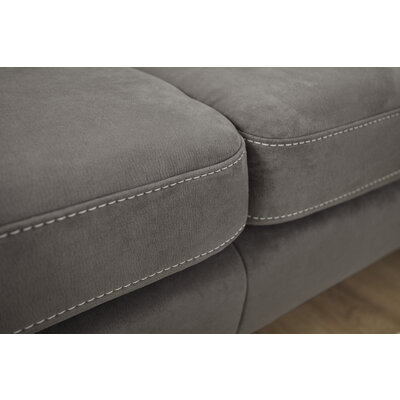 Sofa Arima H - 2-Sitzer inkl. Relaxfunktion (motorisch), Stoff, Dunkelbraun