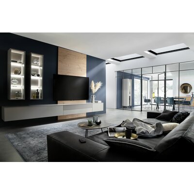 Ecktisch Fano - LBH ca. 59x50x50 cm, HPL Laminat, Grau
