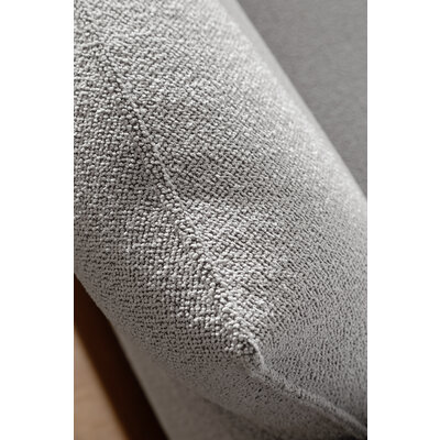 Ecksofa Motone - 2,5-Sitzer mit Ecke rechts, Stoff, Hellgrau