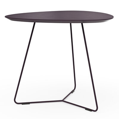 Ecktisch Fano - LBH ca. 59x50x50 cm, Fenix, Aubergine