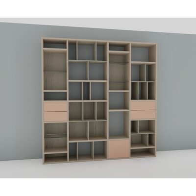 Regal 3900 - BHT ca. 213x255x35 cm, Lack, Bisquit, Graubeige, Bronze hell 1291431426