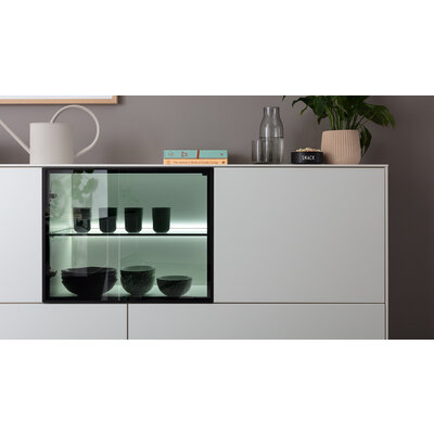 Sideboard Medio - inkl. Beleuchtung, Lack, Weiß