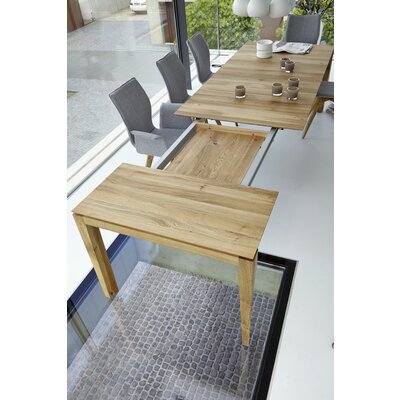 Esstisch 3400 - ausziehbar, LB ca. 200x100 cm, Asteiche massiv, Geölt, Gedrehter Fuss