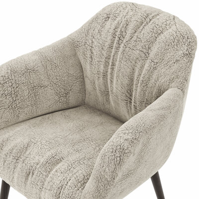 Sessel Sevano - Leder, Offwhite