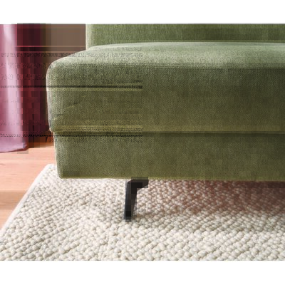 Schlafsofa Carmona - 2-Sitzer inkl. Schlaffunktion und Bettkasten, Stoff, Grün