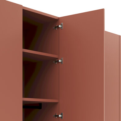 Drehtürenschrank Matera - BTH ca. 301x60x235 cm, Lack Matt, Pfirsich