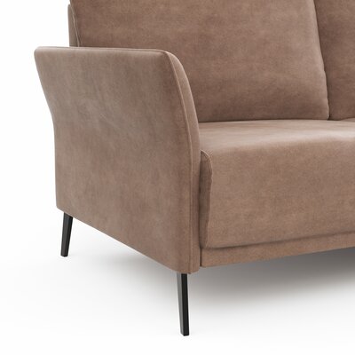 Sofa Rosario - 3-Sitzer, Stoff, Cognac
