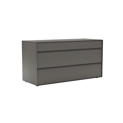 Kommode Loretto - BHT ca. 135x70x53 cm, Lack matt, Anthrazit 114376