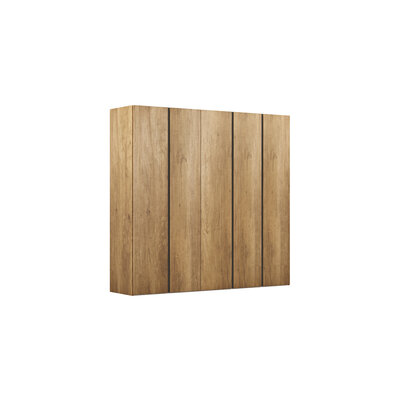 Drehtürenschrank Loretto - B ca. 254 cm, Melamin Astig hell 101954