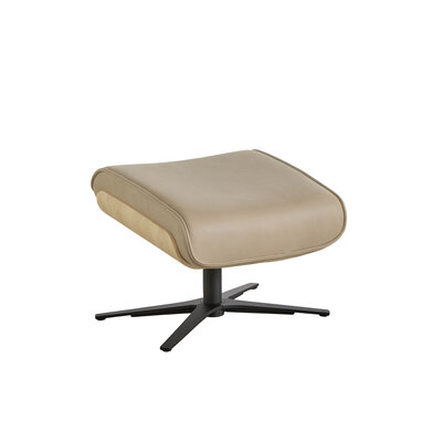Hocker Perano - Wildeiche hell, Leder, Beige 3028716