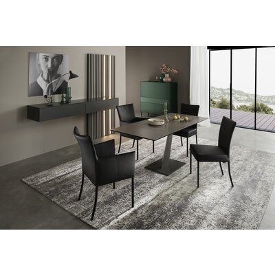Esstisch Iseo - LB ca. 140x80 cm, ausziehbar, Keramik, Grau