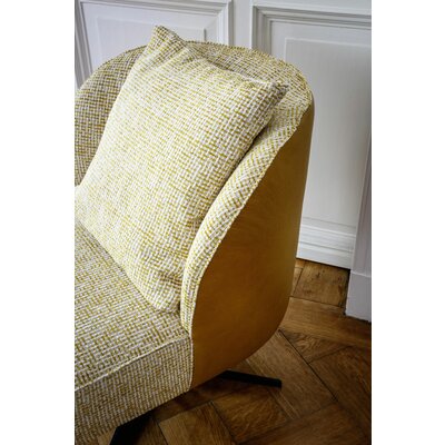 Sessel Cuneo - drehbar, Stoff, Senfgelb