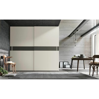 Schiebetürenschrank Loretto - B ca. 280 cm, Lack matt, Perlmutt