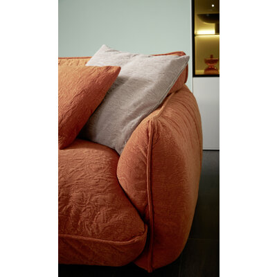 Sofa Fluffy - 4-Sitzer inkl. Rückenlehne verstellbar, Stoff, Kupfer