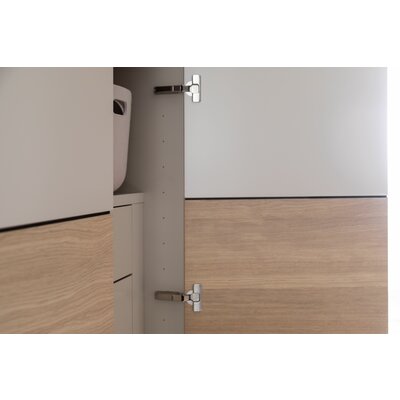 Drehtürenschrank Matera - BHT ca. 251x235x60 cm, Lack Matt, Kaschmir, Eiche, Milk