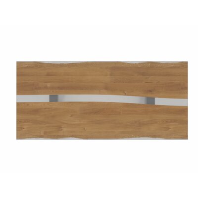 Esstisch Nera - LB ca. 220 x 110 cm, Asteiche massiv, Epoxy, Grau