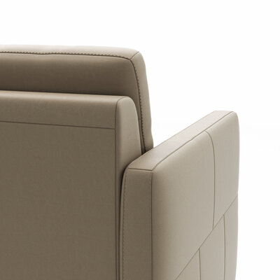 Sessel Arima N - Leder, Champagner