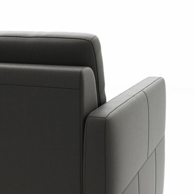 Sessel Arima N - Leder, Anthrazit
