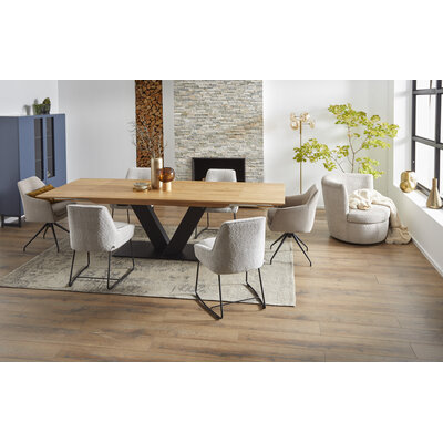 Esstisch Talara Lola V - ausziehbar, LB ca. 180x90 cm, Wildeiche geölt