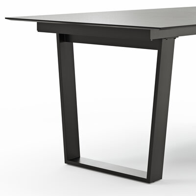 Esstisch Dinner - LB ca. 200x95 cm, Kunststoff, Grau