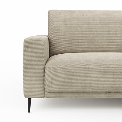 Ecksofa Solero 2.0 - 1,5-Sitzer mit Longchair rechts, Stoff, Sand