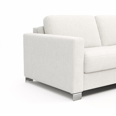 Sofa Nuoro - 2,5-Sitzer inkl. Schlaffunktion, Armlehne 1, Stoff, Natur