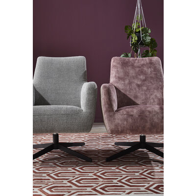 Drehsessel Matina - Größe L, Velour, Mauve