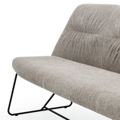 Polsterbank Sagres - Breite 180cm, Stoff, Graubeige