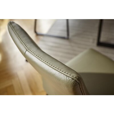 Polsterstuhl Carmelo - Leder, Olive