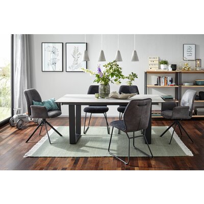 Esstisch Dinner - LB ca. 200x95 cm, Kunststoff, Hellgrau
