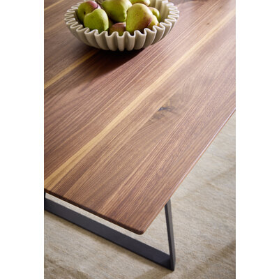 Esstisch Cinque Passi - LB ca. 220x95 cm, Nussbaum Massiv