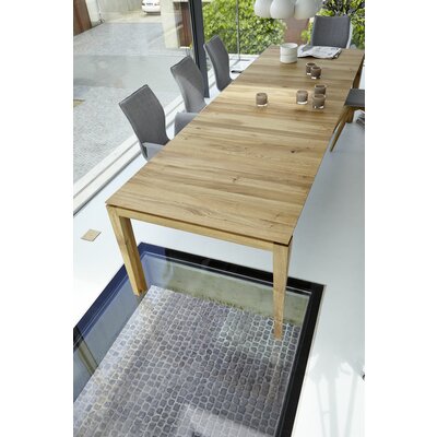 Esstisch 3400 - ausziehbar, LB ca. 200x100 cm, Asteiche massiv, Geölt, Gedrehter Fuss