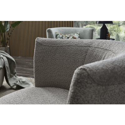Sessel Cativa -  drehbar, Stoff, Graubeige