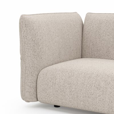 Sofa Motone - 3-Sitzer, Stoff, Beige