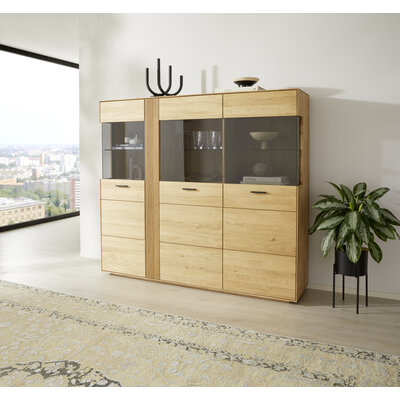 Highboard Estana - Eiche massiv, legno