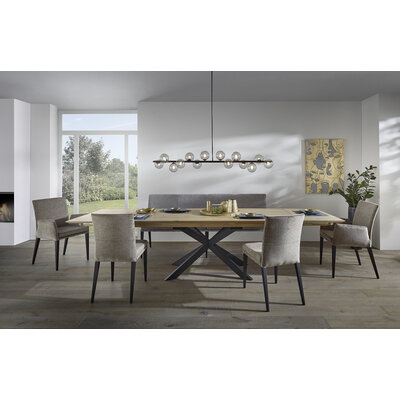 Esstisch Talara Lola - LB ca. 180x90cm, Wildeiche Bianco
