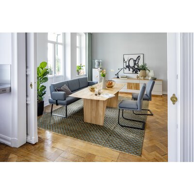 Freischwinger Valloni Plus, Leder, Hellblau