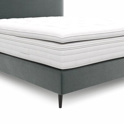 Boxspringbett Navelli 2 - Liegefläche ca. 180x200 cm, Stoff, Dunkelgrün