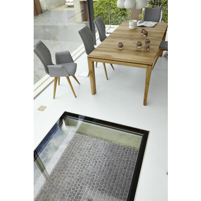 Esstisch 3400 - ausziehbar, LB ca. 200x100 cm, Asteiche massiv, Geölt, Gedrehter Fuss