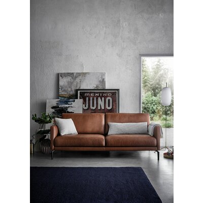 Sofa Cuneo Klassik - 2,5-Sitzer, Leder, Cognac