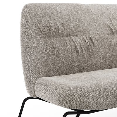 Polsterbank Sagres - Breite 180cm, Stoff, Graubeige