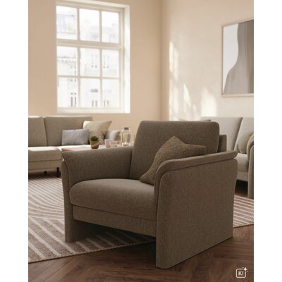 Sessel Gomera - Stoff, Graubeige