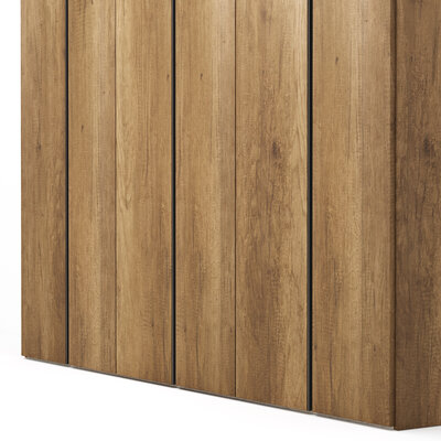 Drehtürenschrank Loretto - B ca. 280 cm, Melamin Astig hell