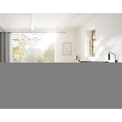 Bett Foresta - Liegefläche ca. 180x200 cm, Asteiche massiv, Bianco, Leder, Anthrazit